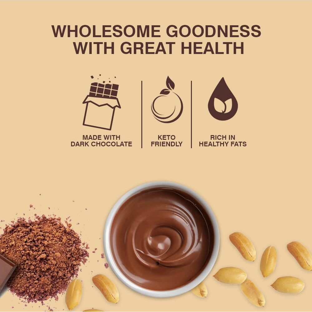 HEALTH NINJA High Protein Milk Chocolate Peanut Butter (Milk Chocolate Crunchy, 500 Gm)