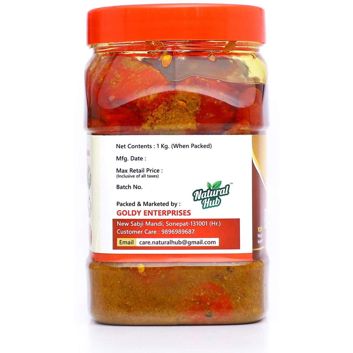 Natural Hub Mother Made Stuffed Banarsi Red Chilli Pickle, Lal Mirchi Ka Achaar