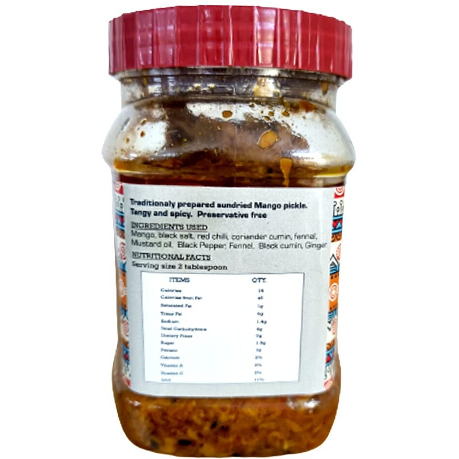 Abheesht Grated Spicy Mango Pickle 400g | Homemade Traditional Achar | Candy aam ka Achar | Pickles in Mustard Oil