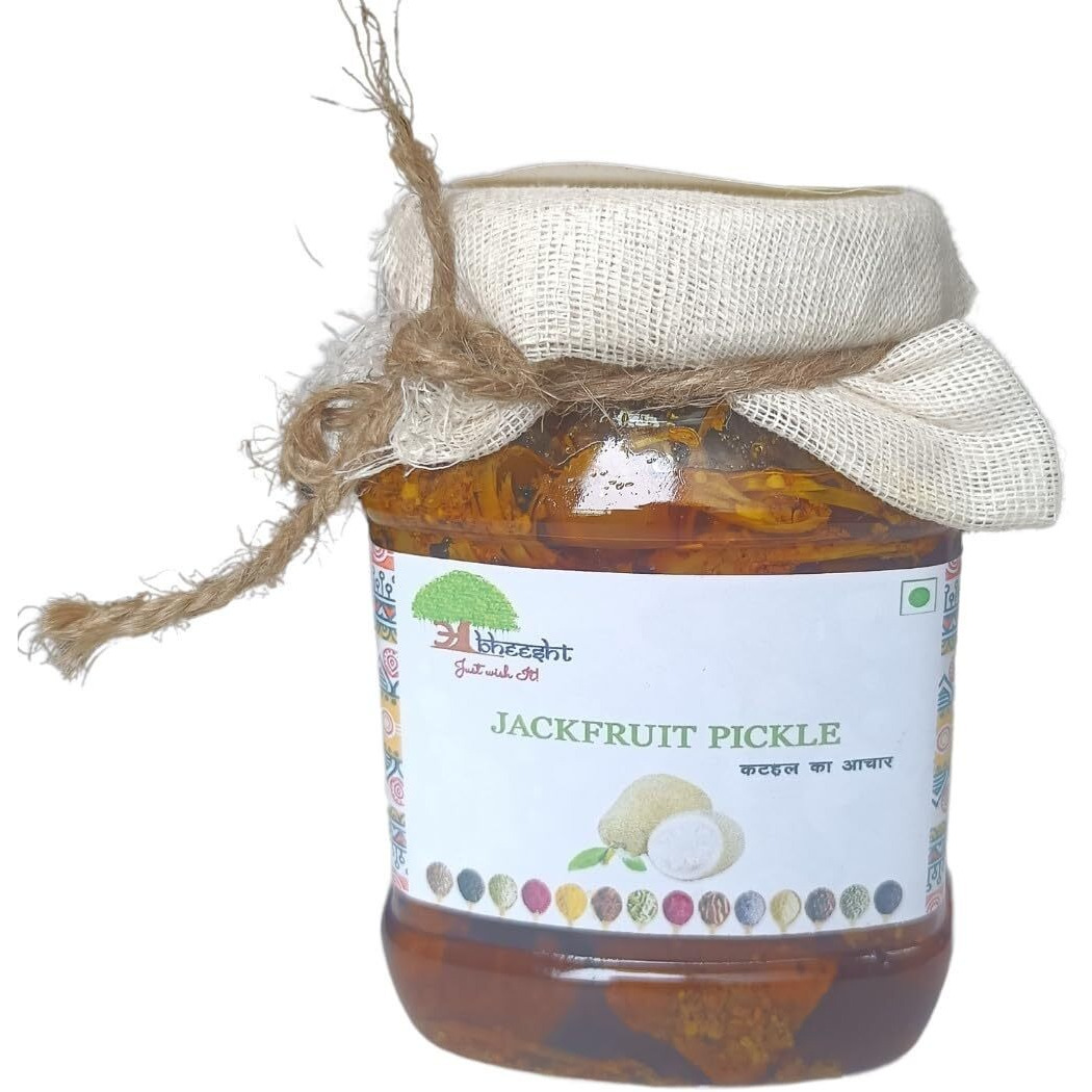 Abheesht Jackfruit Pickle 400g | Homemade Traditional Achar | Kathal ka Achar | No Preservatives | Traditional Recipe from Bihar | Pickles in Mustard Oil