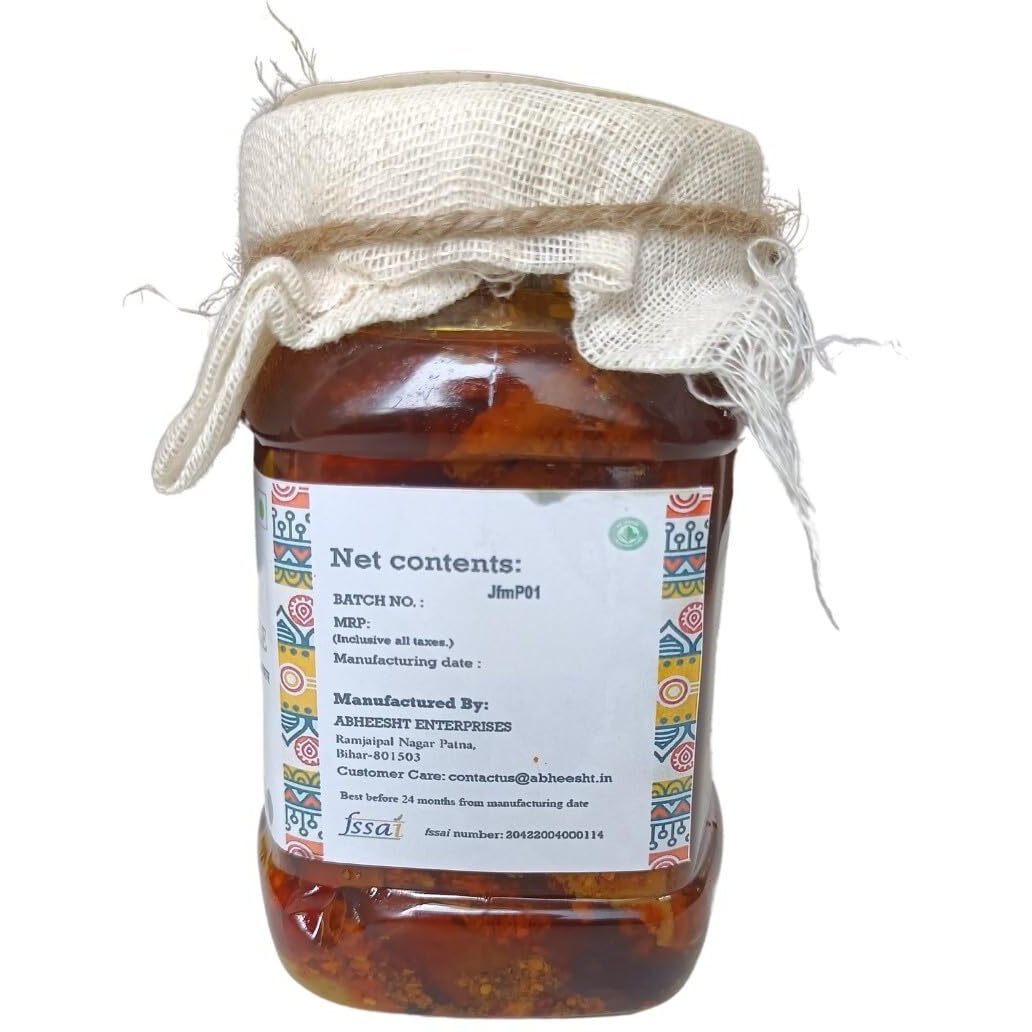 Abheesht Jackfruit Pickle 400g | Homemade Traditional Achar | Kathal ka Achar | No Preservatives | Traditional Recipe from Bihar | Pickles in Mustard Oil