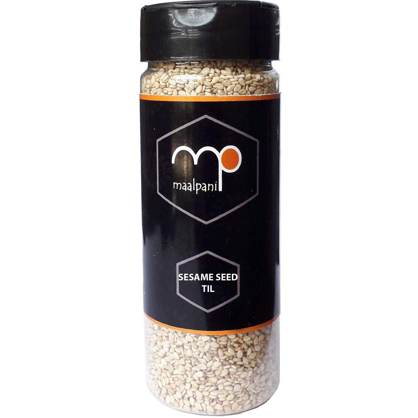 Maalpani Whole White Sesame Seed 200gm |Natural White Til |Indian Spices
