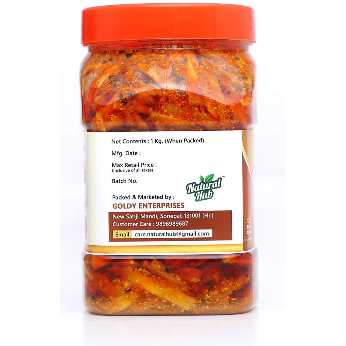 Natural Hub Homemade Ginger Pickle, (Ginger, 1 Kg)