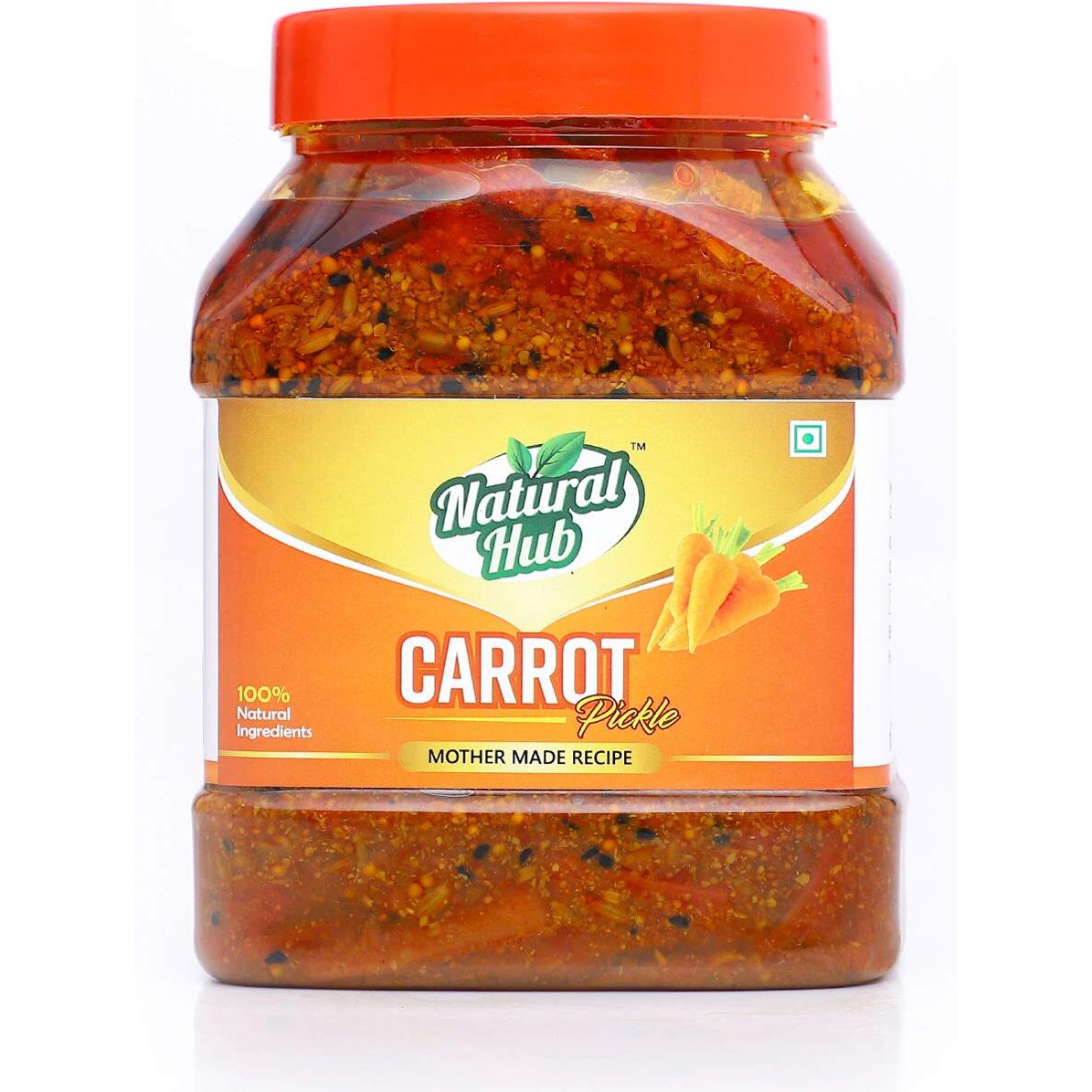 Natural Hub Homemade Chatpata Carrot Pickle, Gajar Ka Achaar (Carrot, 1 Kg)