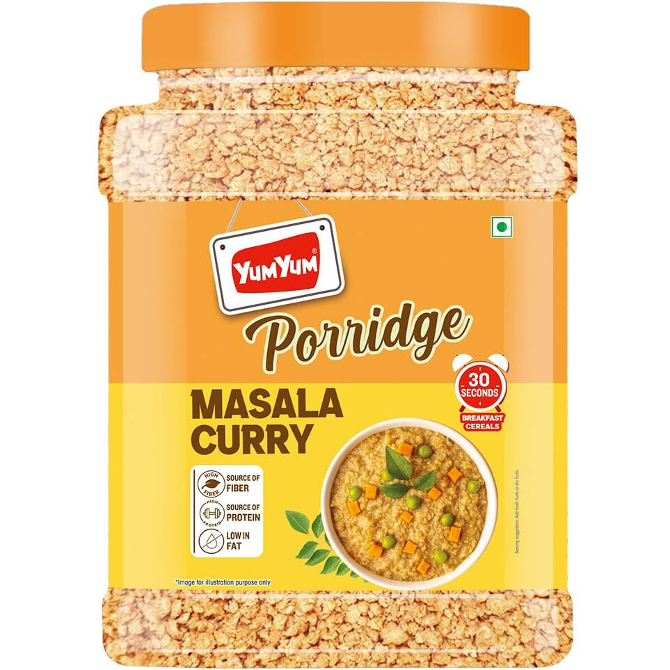 Yum Yum Curry Masala Porridge - 750g Jar, Nutritious Blend for a Flavorful Breakfast or Anytime Meal