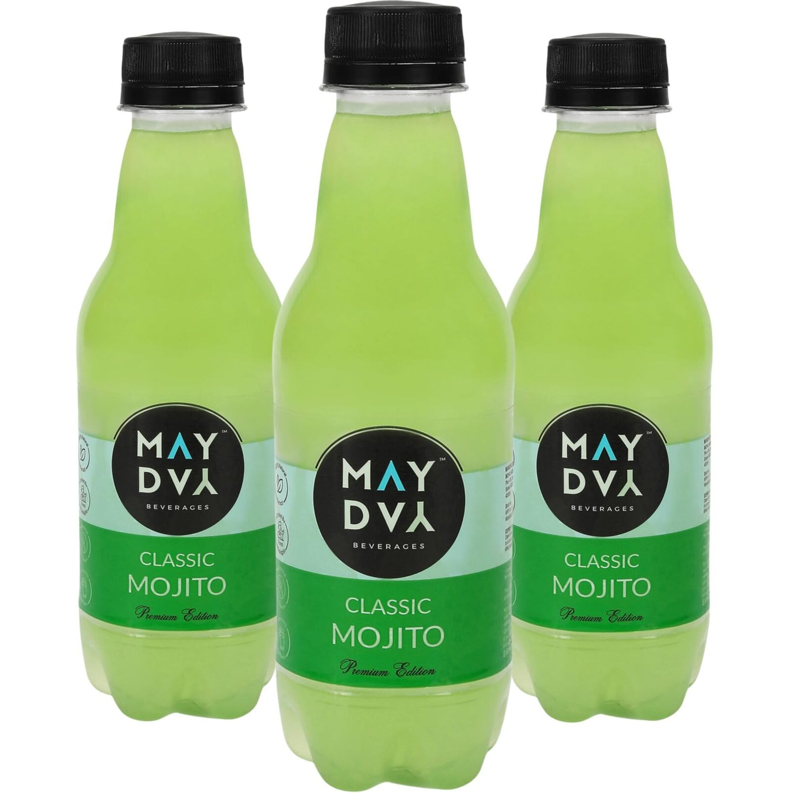 May Day MOJITO | Ready to Drink Mocktail | Premium Sparkling Cocktail Mixer | 100% Natural, No Artificial Flavour | Real Fruits & Herbs with Goodness of Superfoods | Pack of 3 X 250 ml