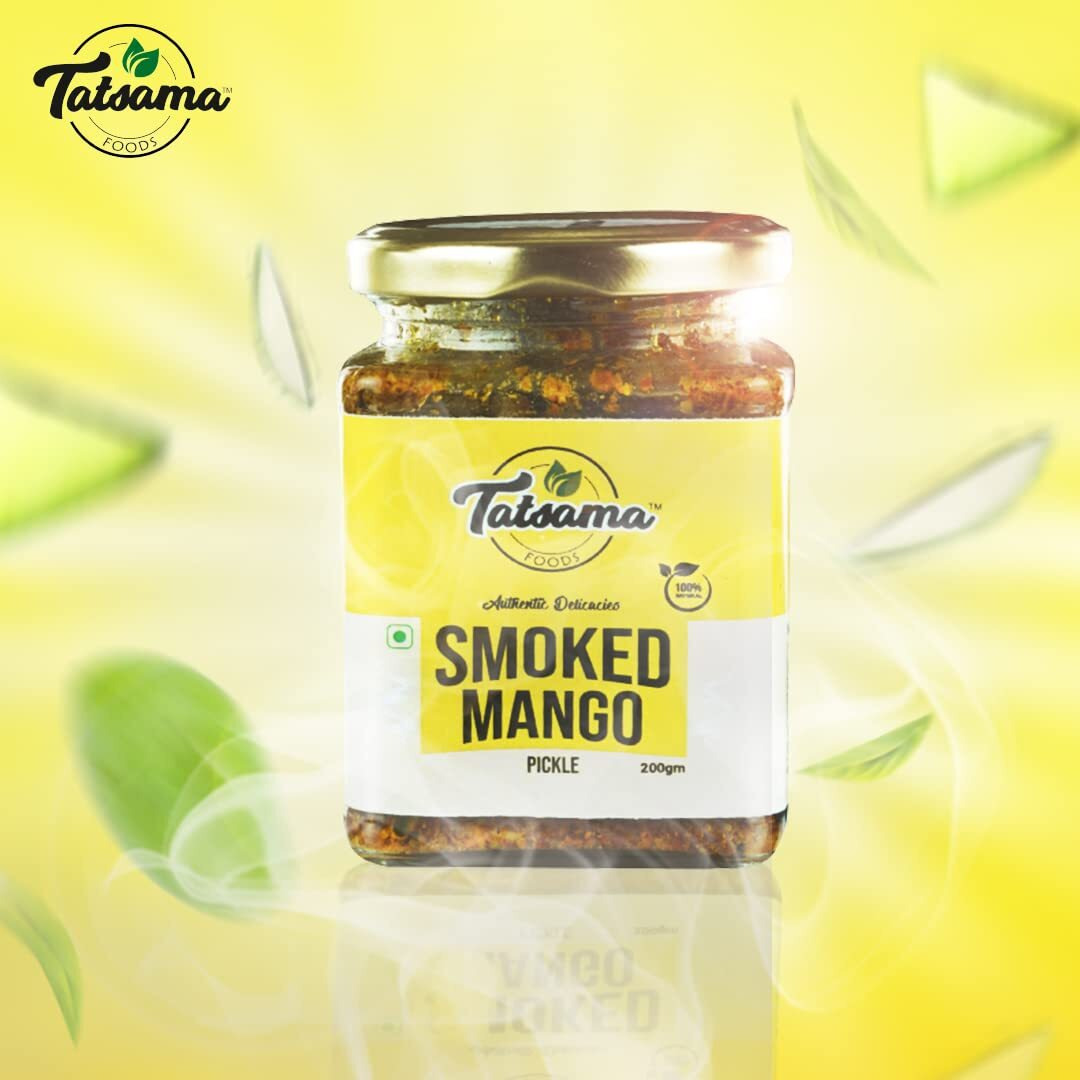 Tatsama | Smoked Mango Pickle | 200gm | Homemade | Preservatives Free | 100% Natural Ingredients