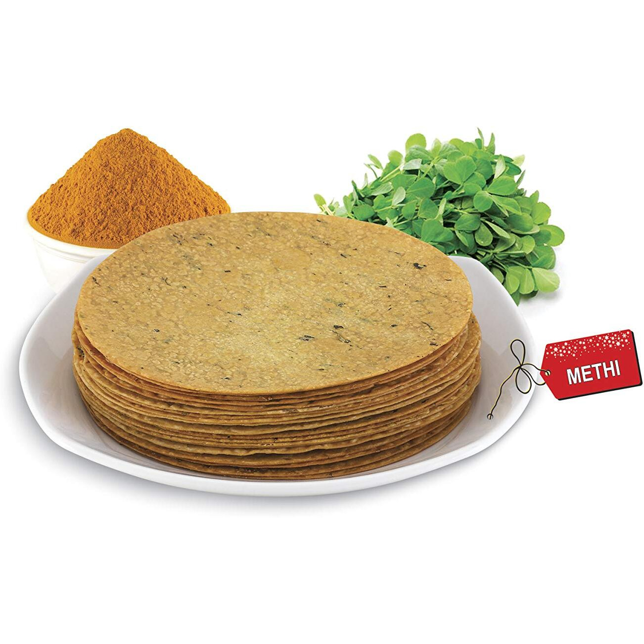 Delicious Bite - Methi Khakhra - 4 Packs of 200gm Each