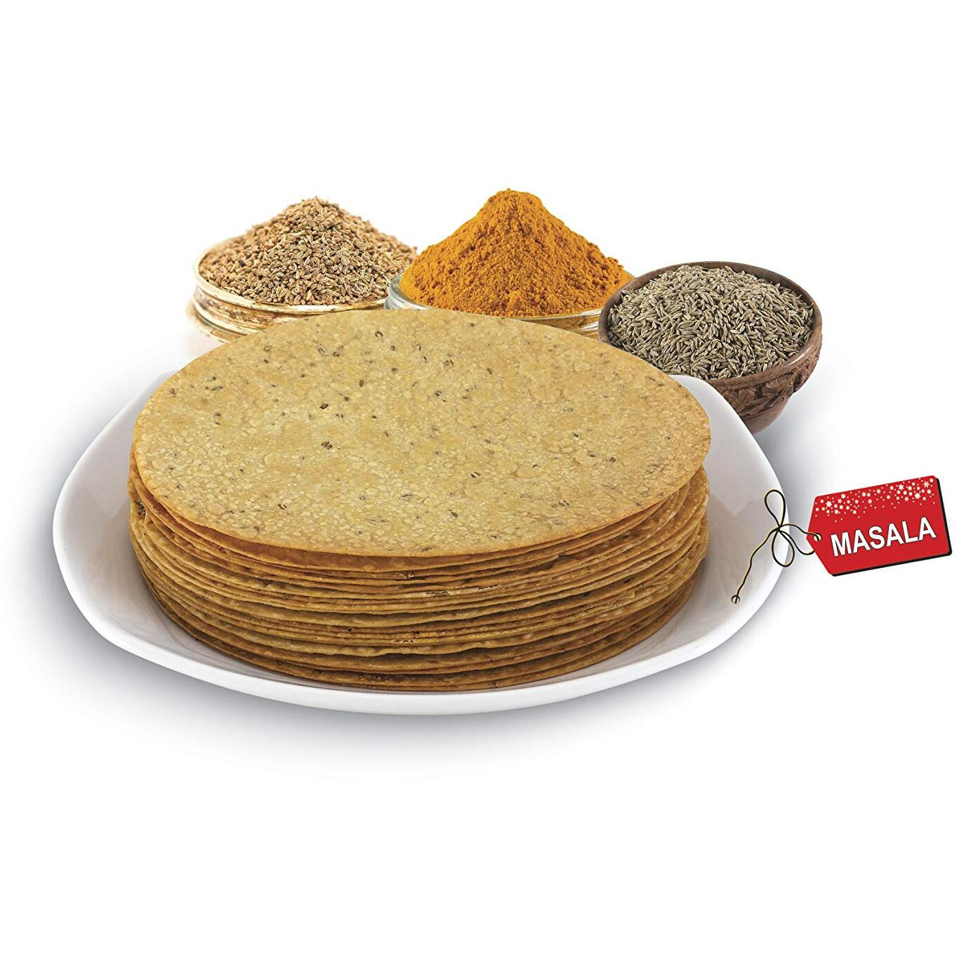 Delicious Bite Masala Khakhra (4 Packs of 200gm Each)