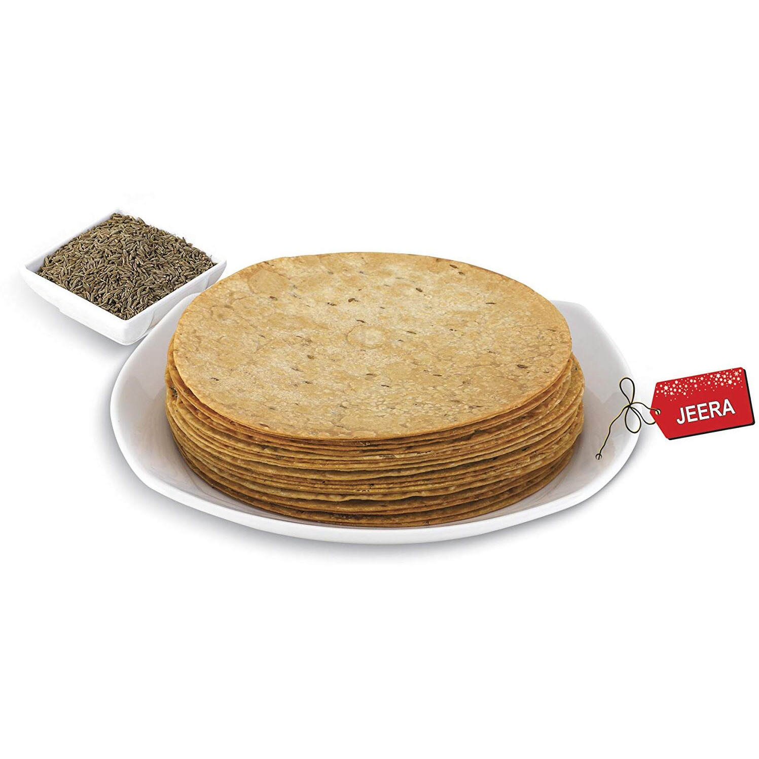 Delicious Bite Jeera Khakhra (4 Packs of 200gm Each)
