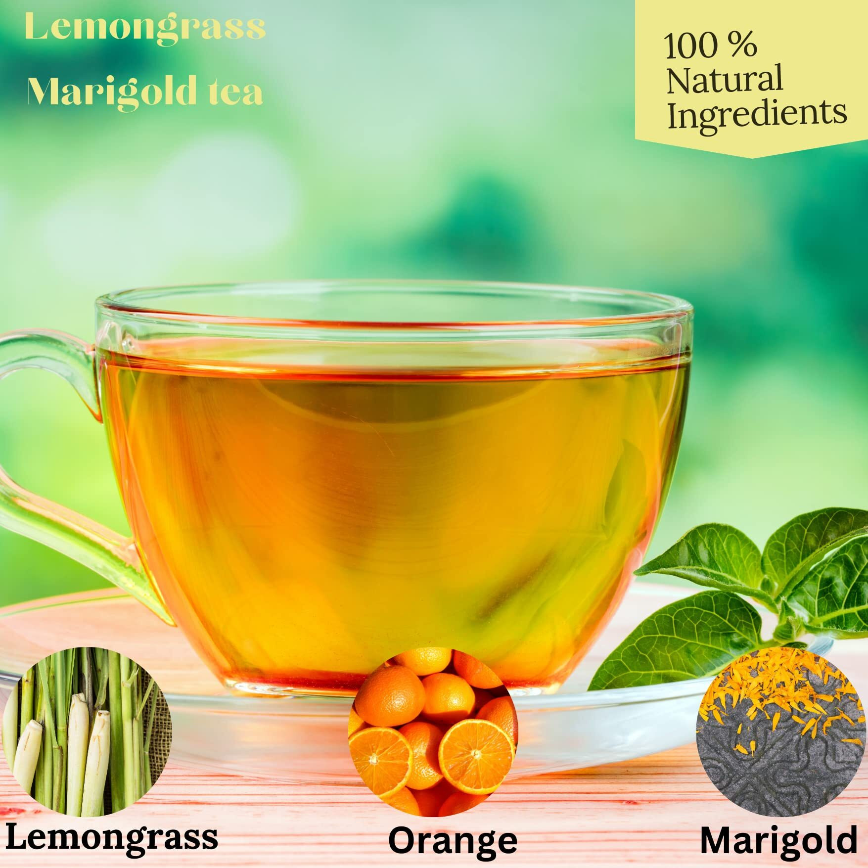 Zyanna Premium Tea (Lemongrass Marigold, 100 gm)
