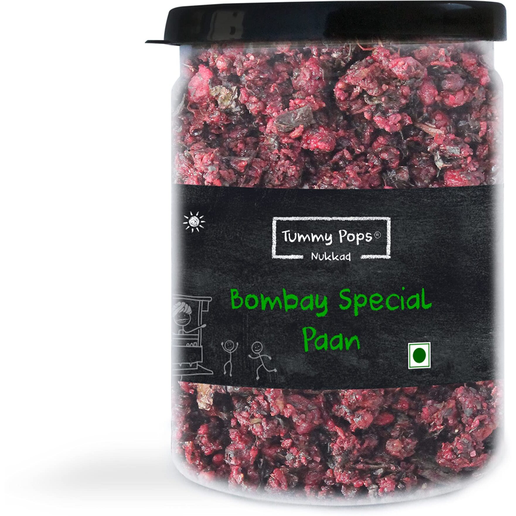 Tummy Pops | Bombay Meetha Paan - 90gm Jar | Handmade & Sun-Dried Paan Mukhwas Mouth Fresheners | After Meal Digestives Dry Paan | Special Meetha Paan Jam | Hygienically Prepared & Packed