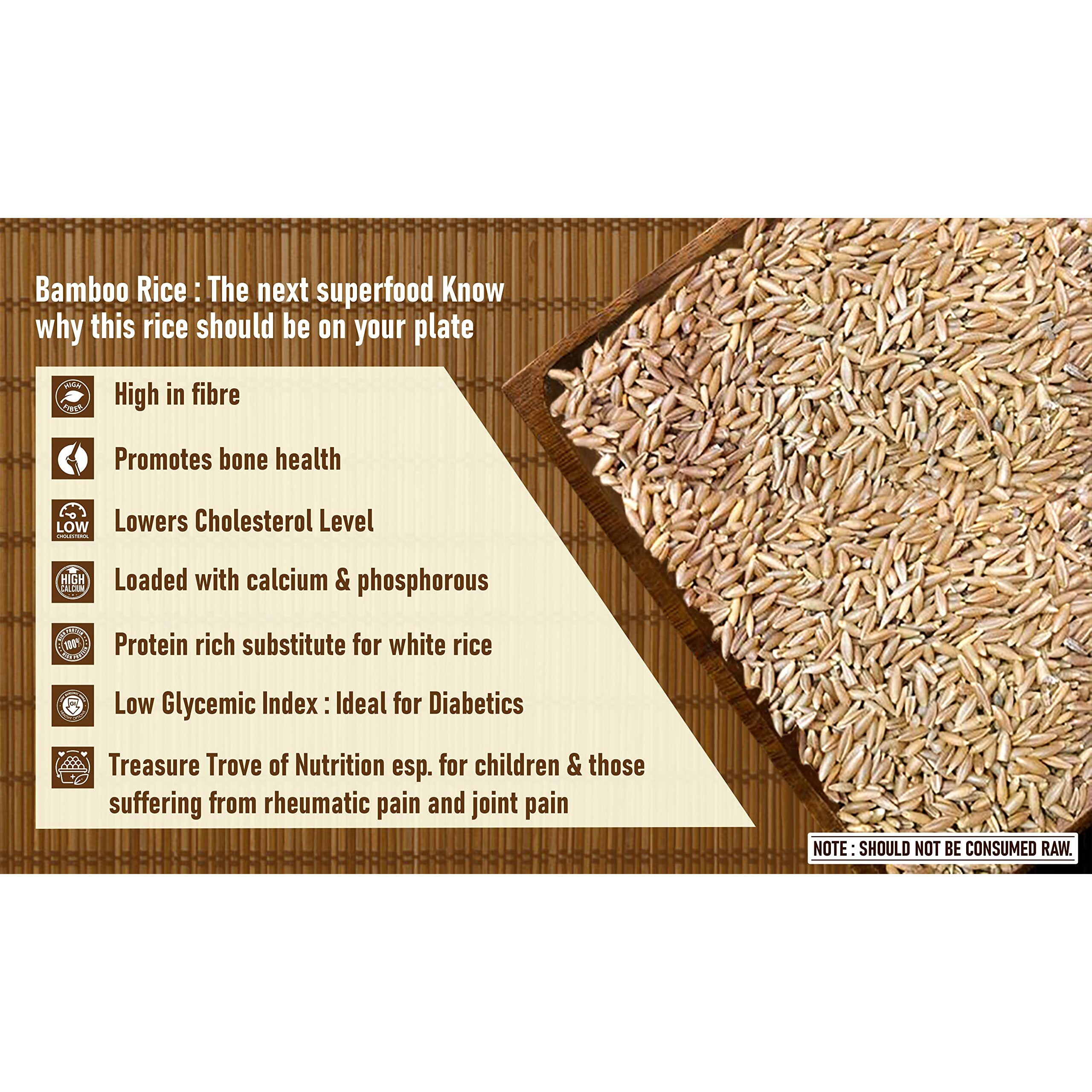 Aranyaka Kerala Wayanad Forest Wild Bamboo Rice (250g) [From the forests of Kerala] | Small Grain, Raw|