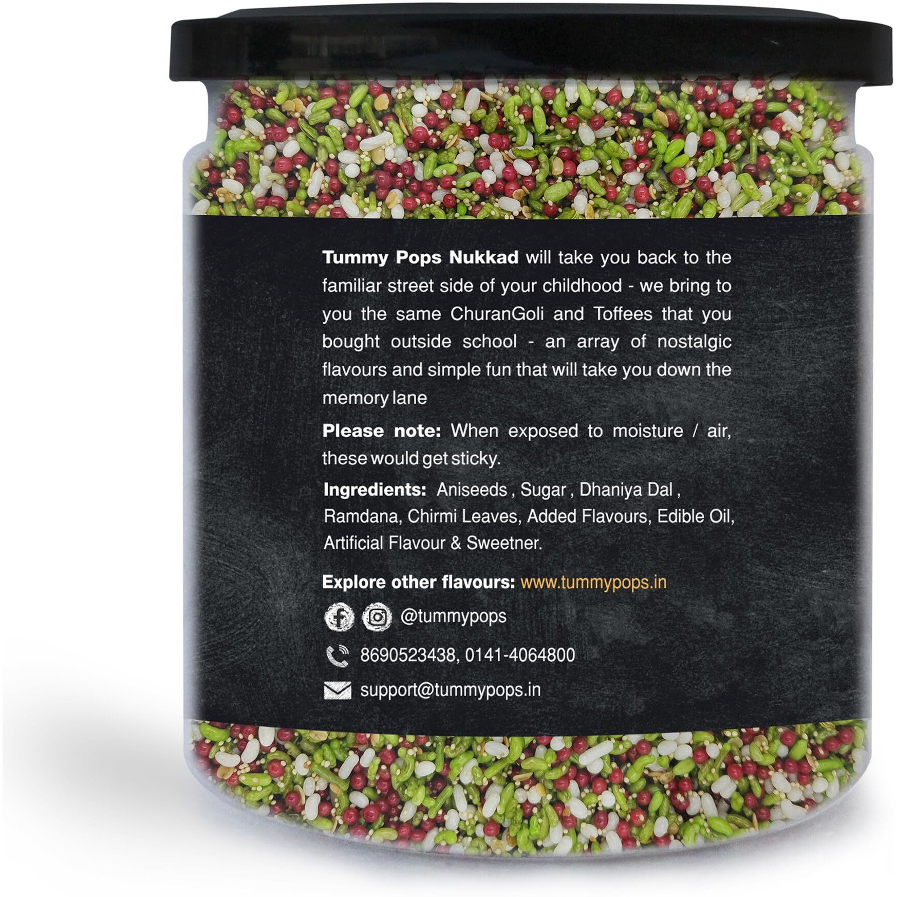Tummy Pops | Khus Khus Saunf - 350gm Jar | After Meal Digestives Mukhwas Mouth Fresheners, Handmade & Sun-Dried | Sweet Fennel Seeds Saunf Mouth Fresheners | Hygienically Prepared & Packed