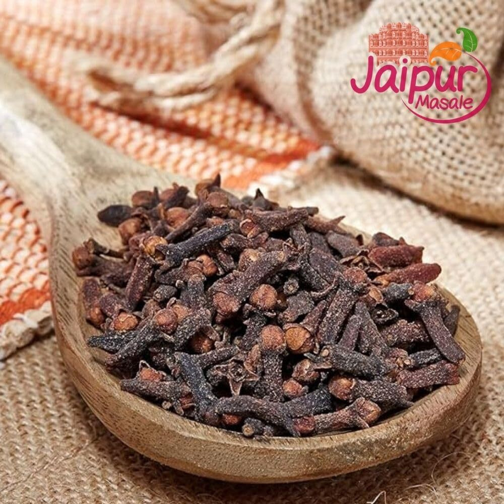 SHAAN-E JAIPUR Organic Cloves Whole | Chemical Free Laung | Organically Grown Homestead Produce | Natural Raw Dried Clove | Clove Seeds Khada Masala | 100 gm with jute bag