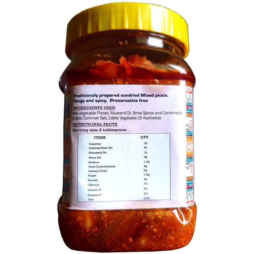 Abheesht Tamarind Mixed Veg Pickle 400g | Homemade Traditional Achar | Mixed Achar | Pickles in Mustard Oil