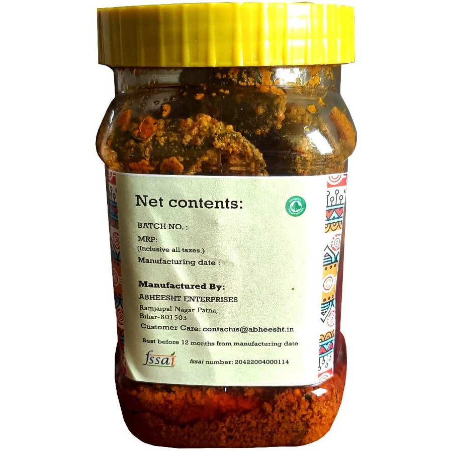 Abheesht Mango Pickle 400g | Homemade Traditional Achar | Aam Ka Achar | Pickles in Mustard Oil