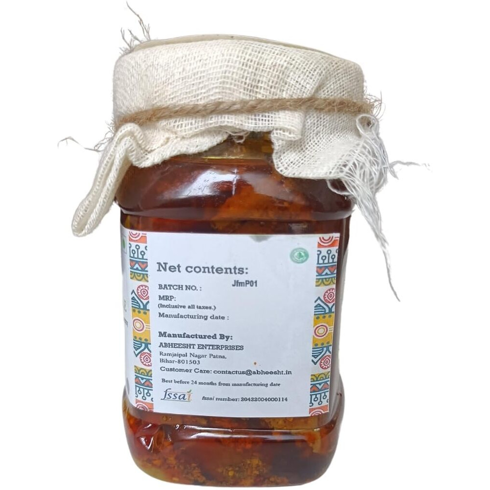 Abheesht Jackfruit Mango Pickle 400g | Homemade Traditional Achar | Kathal Aam ka Achar | No Preservatives | Traditional Recipe from Bihar | Pickles in Mustard Oil