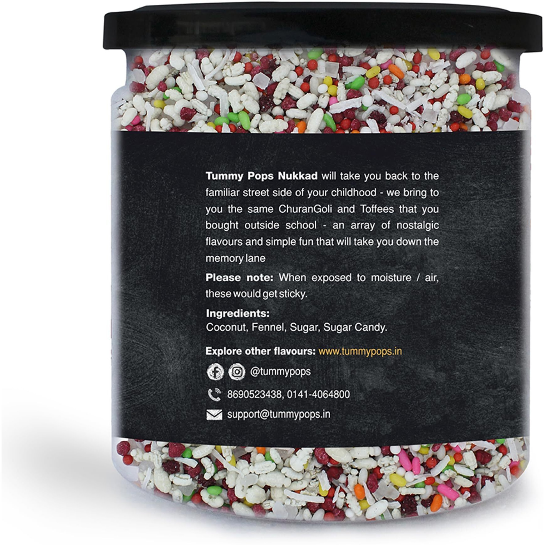 Tummy Pops | Kerala Saunf Mix - 350gm Jar | After Meal Digestives Mukhwas Mouth Fresheners, Fennel Seeds Saunf Mouth Fresheners | Hygienically Prepared & Packed