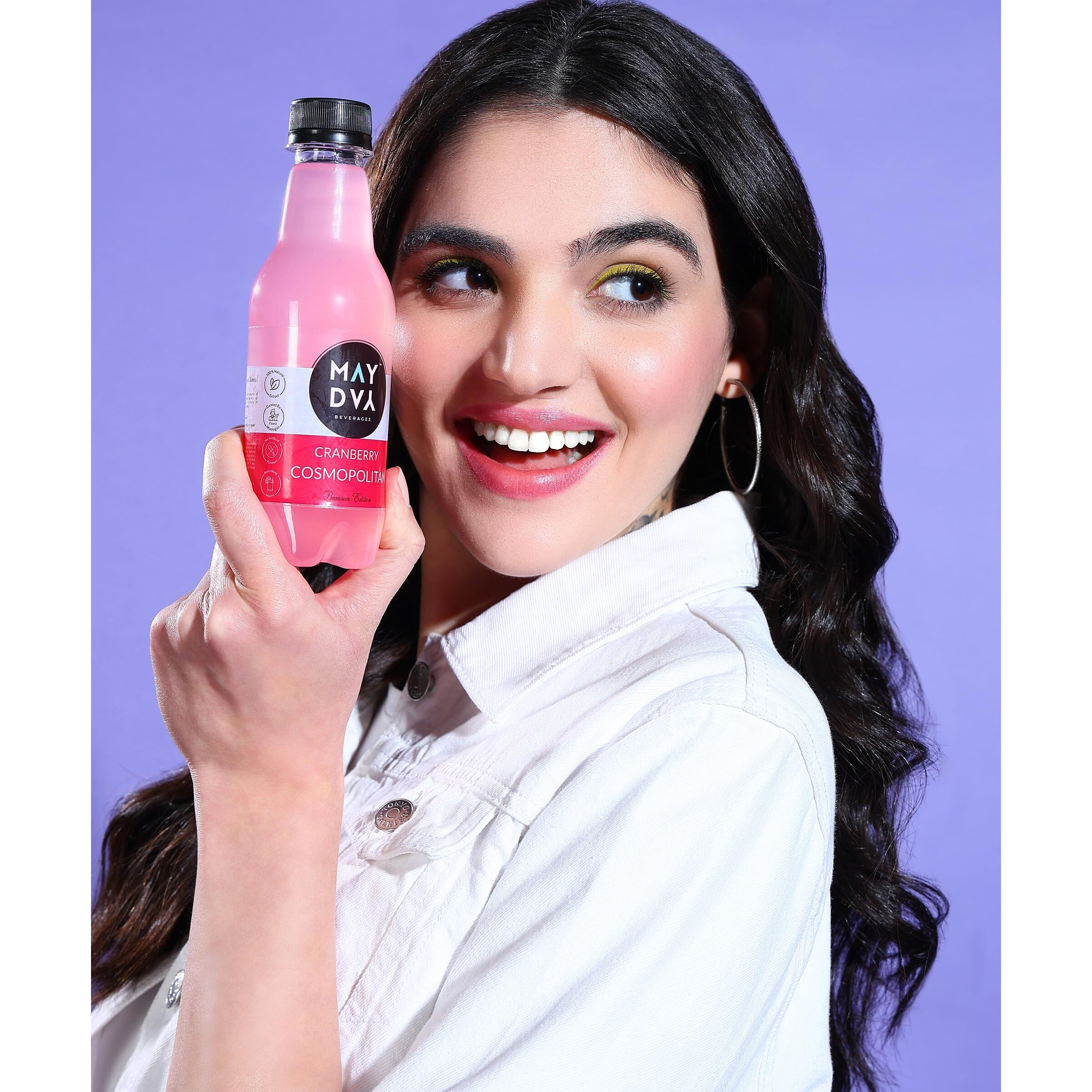 May Day COSMOPOLITAN | Ready to Drink Mocktail | Premium Sparkling Cocktail Mixer | 100% Natural, No Artificial Flavour | Real Fruits & Herbs with Goodness of Superfoods | Pack of 3 X 250 ml