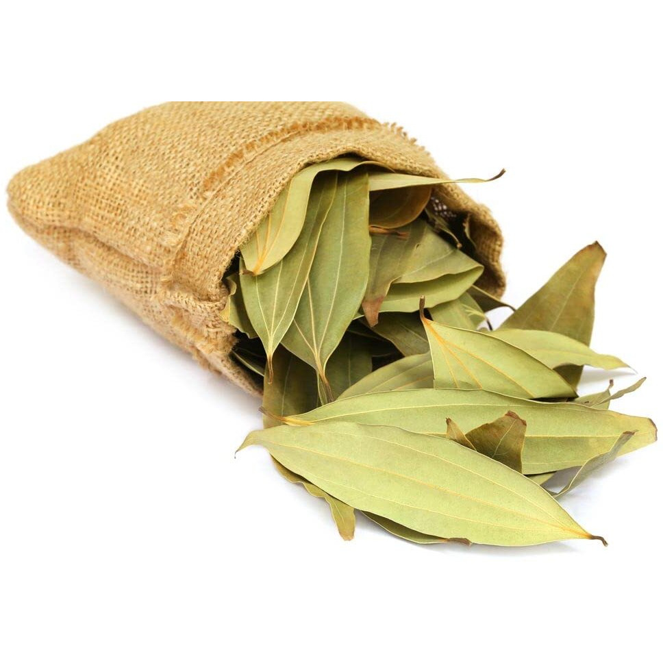 SHAAN-E JAIPUR Natural Bay Leaves | Organic Tejpan Patta | Bay Leaf Dry Leaves | Organic Indian Whole Spices | Tez patta | Fresh Bay Leaf - 100 gm with jute Bag