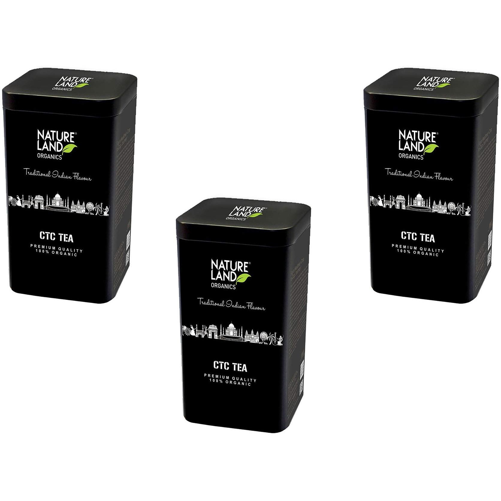 Natureland Organics CTC Tea 250 Gm, 100% Organic Strong Black Tea (Pack of 3)
