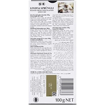 LINDT Excellence Dark 85% Cocoa Chocolate Bar and LINDT Excellence Dark 90% Cocoa Chocolate Bar | Pack of 2 | 100gm