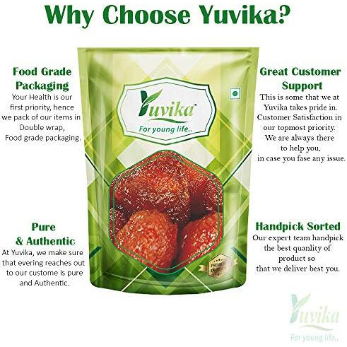 YUVIKA Aloo Bukhara Dry - Subgenus Prunus - Dried Plum (100 Grams)