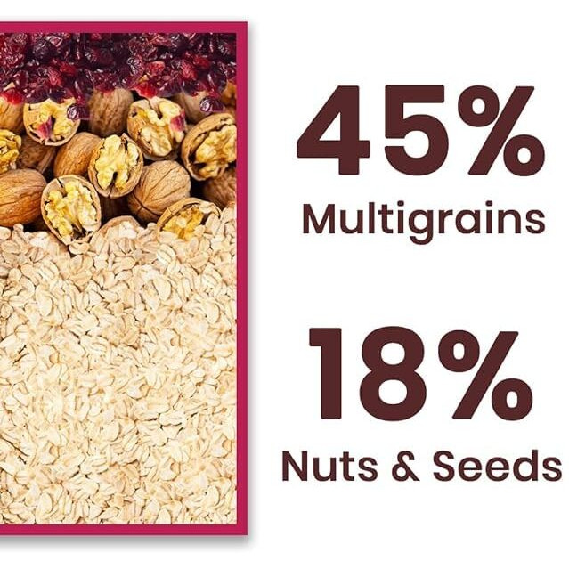 KIKIBIX Coconut & Cranberry Oats Cookies Combo|No Maida, No Refined Sugar|Tasty & Healthy Snacks|With Millets & Organic Jaggery|Multi-Grain, Protein Digestive Biscuit|(130 Gm X 2 + 80 Gm X 2)