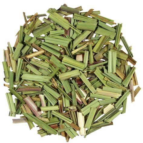 NISARG ORGANIC FARM Lemon Grass I Pure Natural and Organic I Whole Loose Green Dried Leaves I for Immune System and Weight Management I Use in Cooking & making Herbal Tea, Soups, Salad (500g)