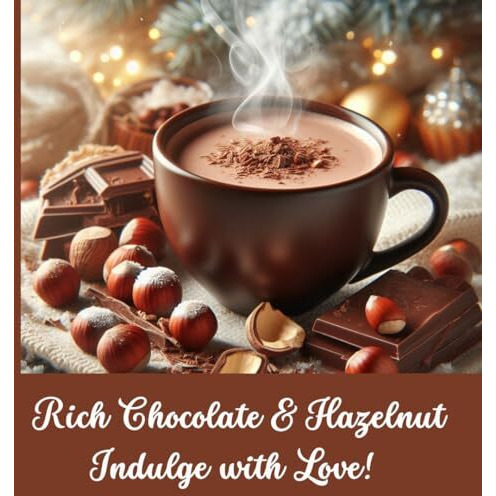 Chocoa Hazelnut Healthy Hot Chocolate Powder (20-25 Cups)| Real Hazelnut, Dark Chocolate, Vanilla| No Refined Sugar, Low Calorie| Rs. 18 Per Cup - Guilt Free Drinking Chocolate Powder for Milk (200g)