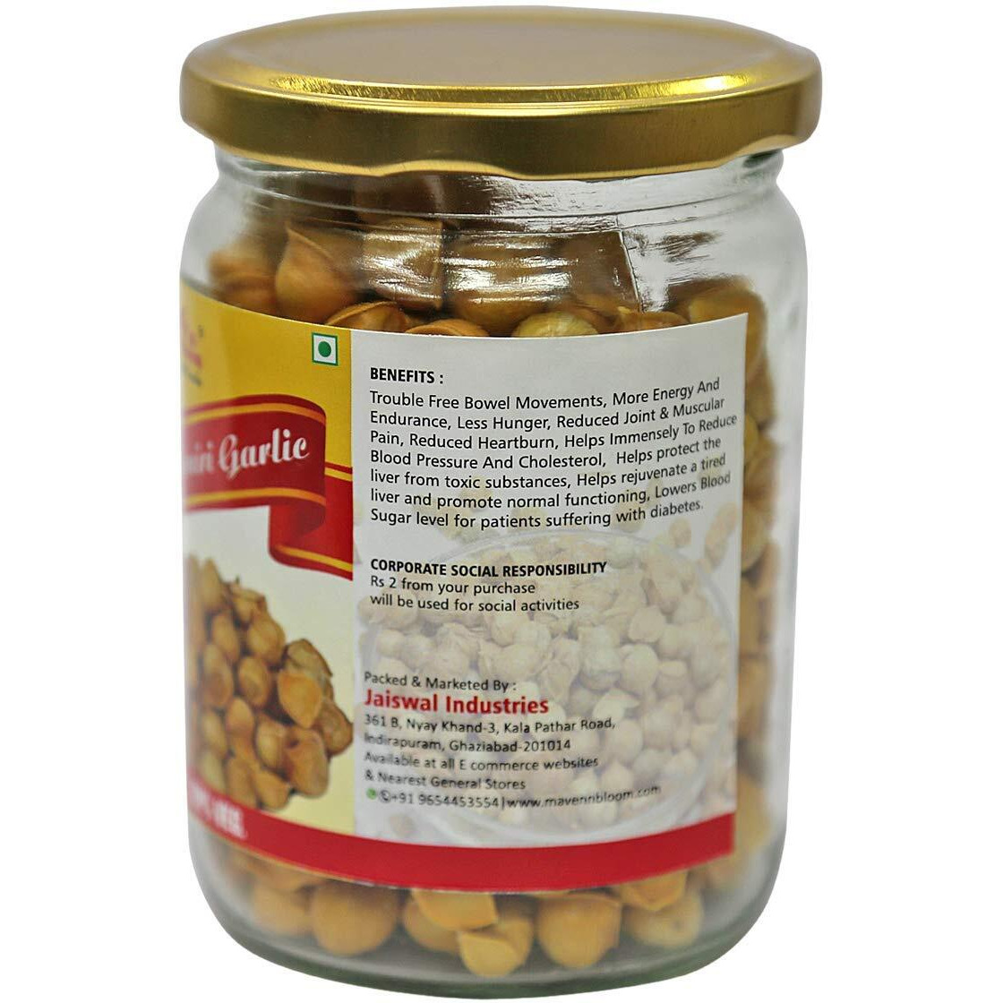 Maven & Bloom Kashmiri Garlic Himalayan Garlic Kashmiri Lahsun Himalayan Single Clove Garlic (200g)