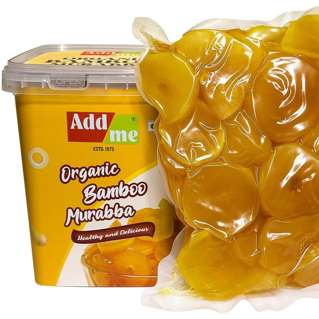 Add me Sweet Dry Bamboo Murabba 750gm (Pack of 2) | Immunity Booster muraba without sugar syrup | bans ka murabba for height growth Bucket Pack.