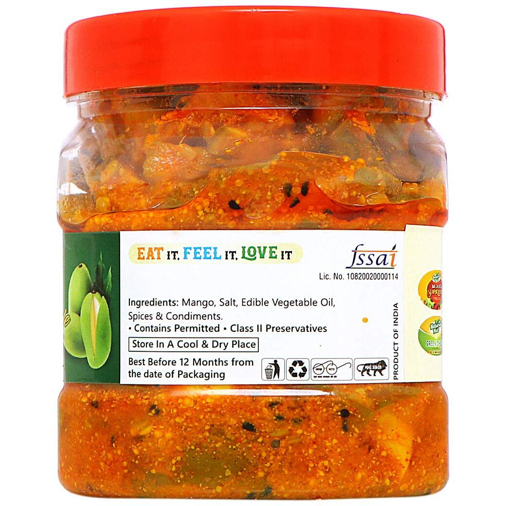 Natural Hub Punjabi Mango Pickle, Aam Ka Achar (The Real Taste of Punjab) (Mango, 500 gm)