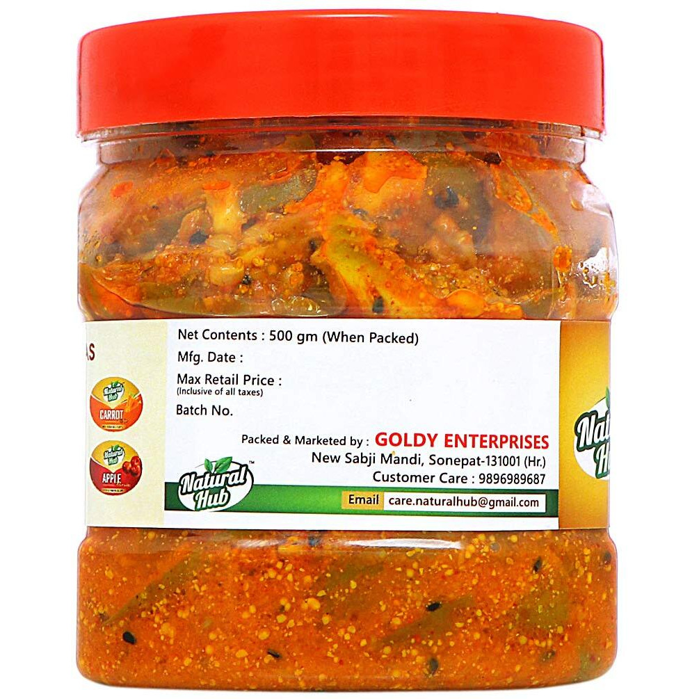 Natural Hub Punjabi Mango Pickle, Aam Ka Achar (The Real Taste of Punjab) (Mango, 500 gm)