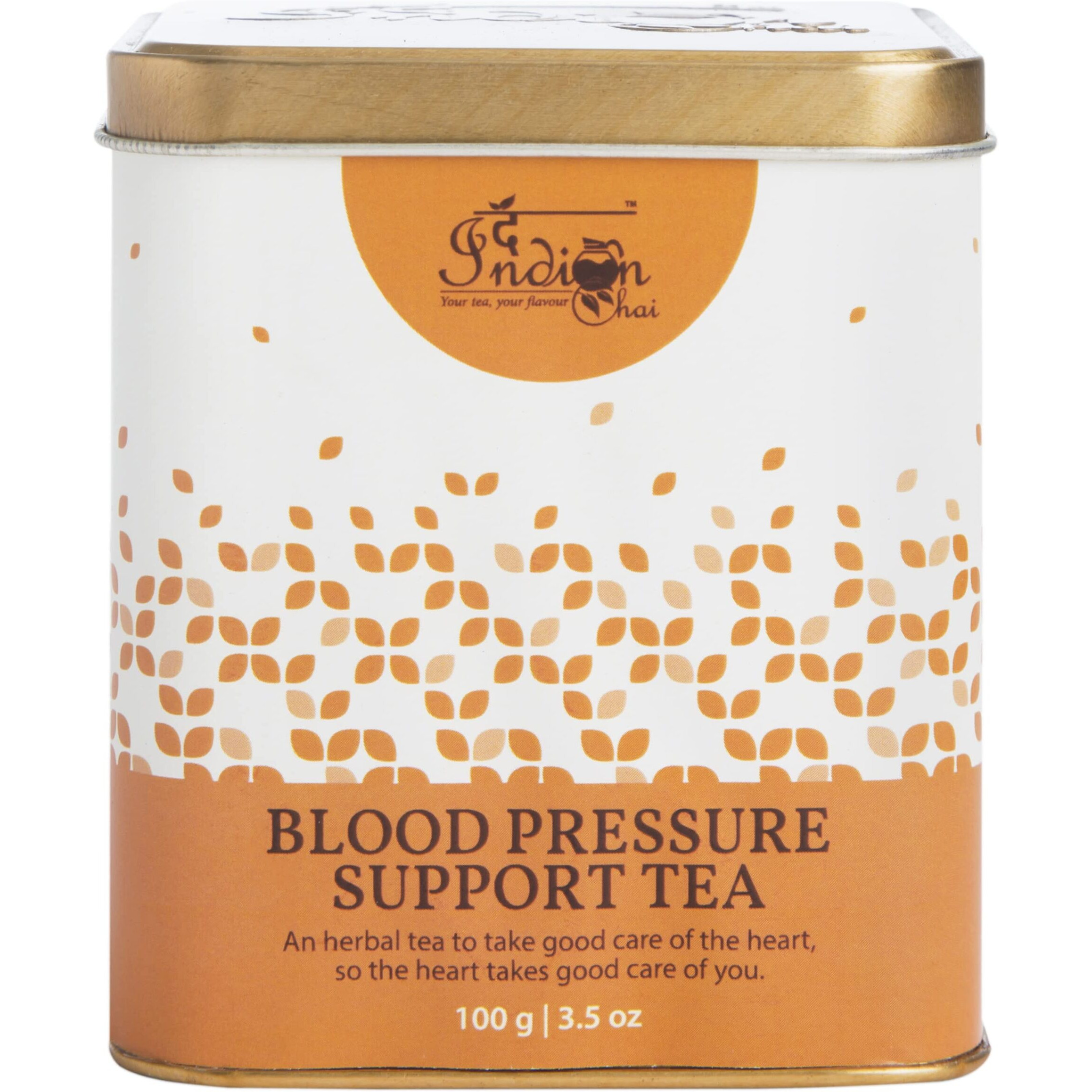 The Indian Chai  Blood Pressure Support Tea 100g with Beetroot, Jatamansi, Burdock Root, Ashwagandha, Juniper berry etc for Cholesterol & Metabolism.