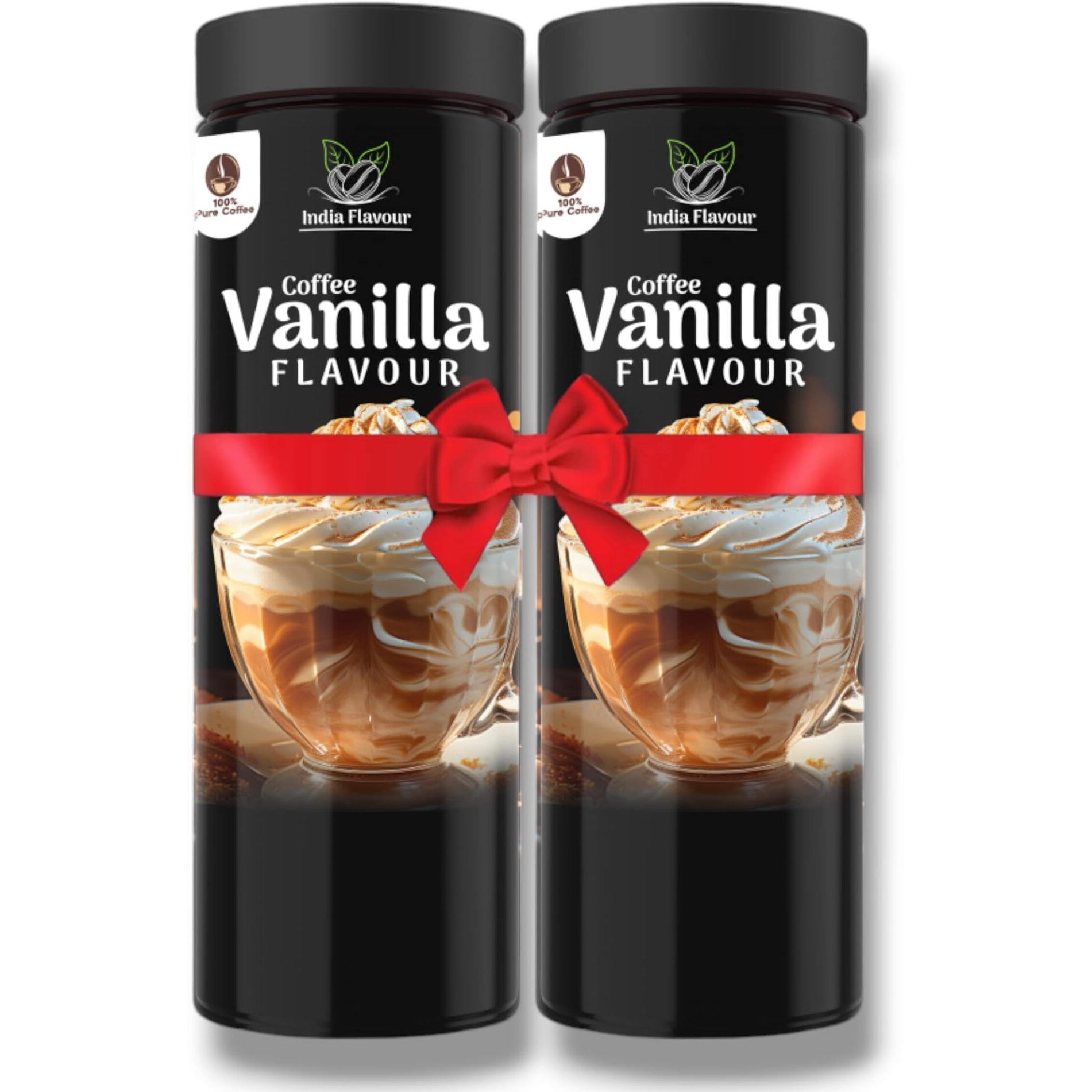 India Flavor Vanilla Coffee | Smooth Instant Coffee Powder, No Chicory | 200 gm coffee, 50 Servings