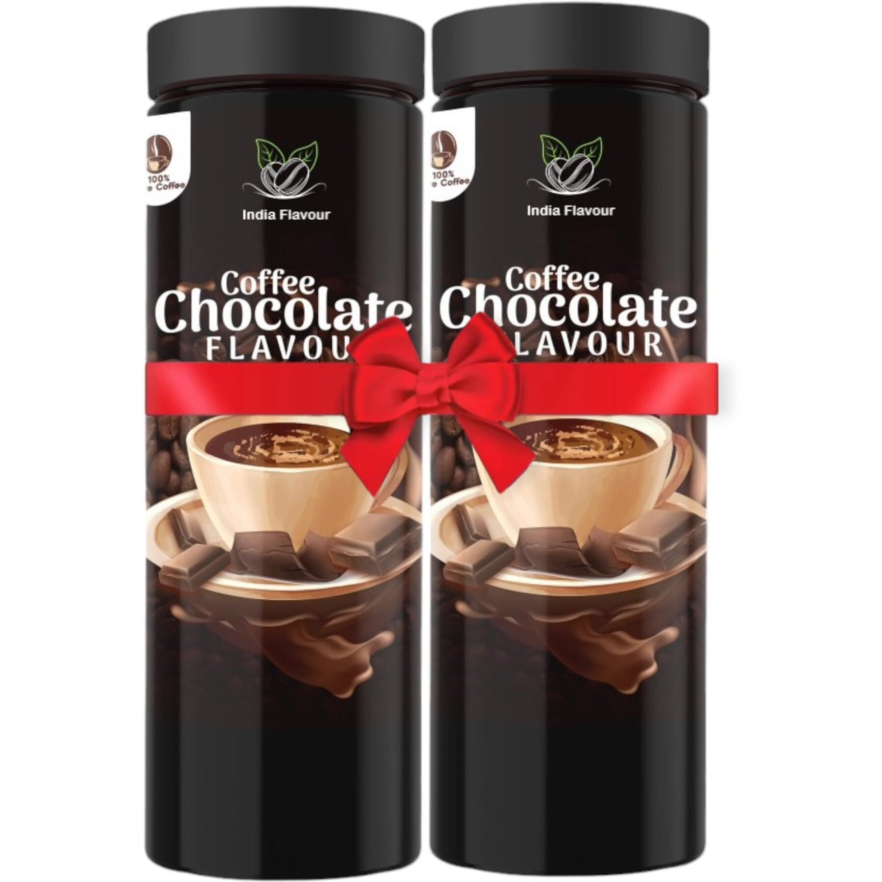 India Flavor Chocolate Mocha | Strong Instant Coffee Powder, No Chicory | 200 gm coffee, 100 Servings