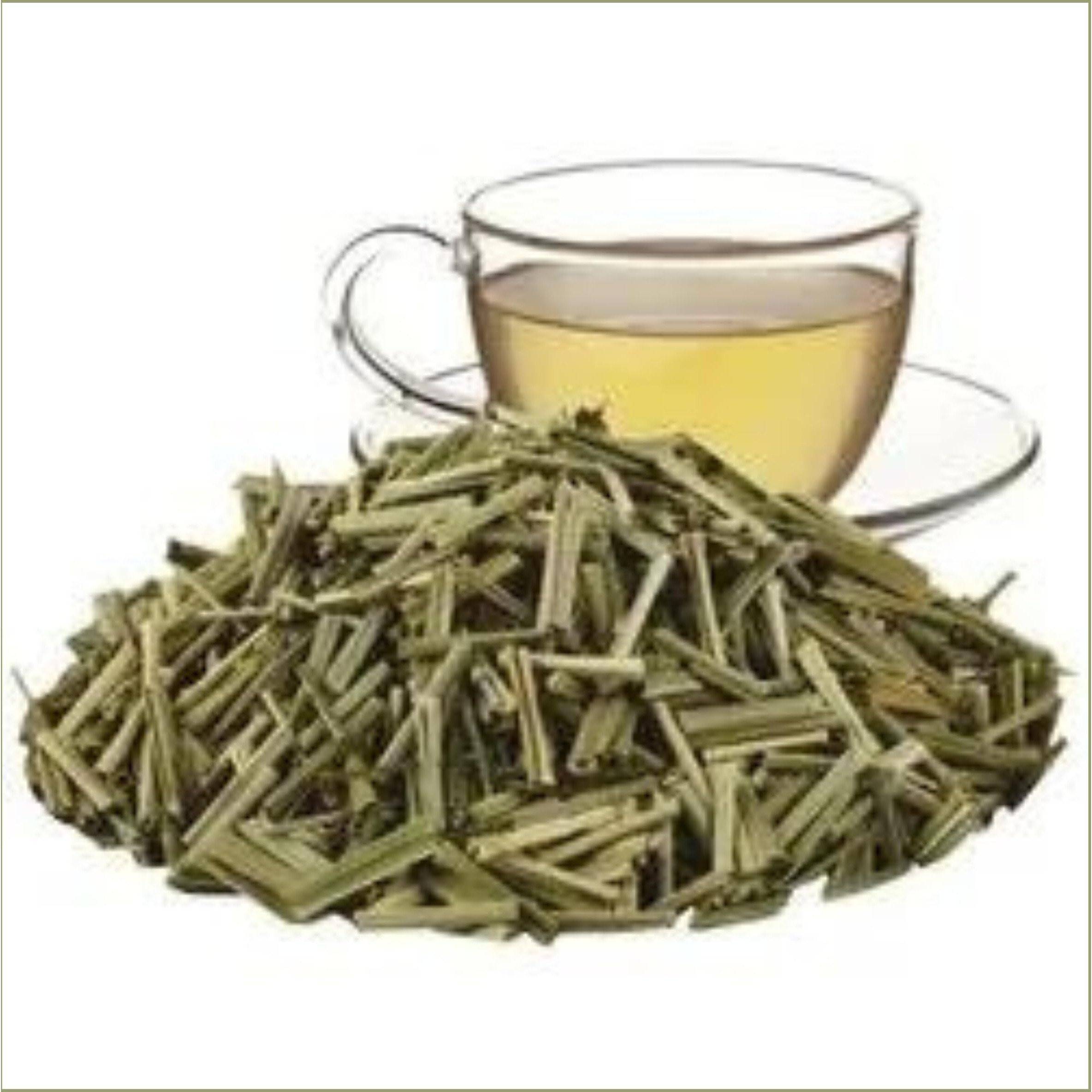 NISARG ORGANIC FARM Lemon Grass I Pure Natural and Organic I Whole Loose Green Dried Leaves I for Immune System and Weight Management I Use in Cooking & making Herbal Tea, Soups, Salad (1kg)