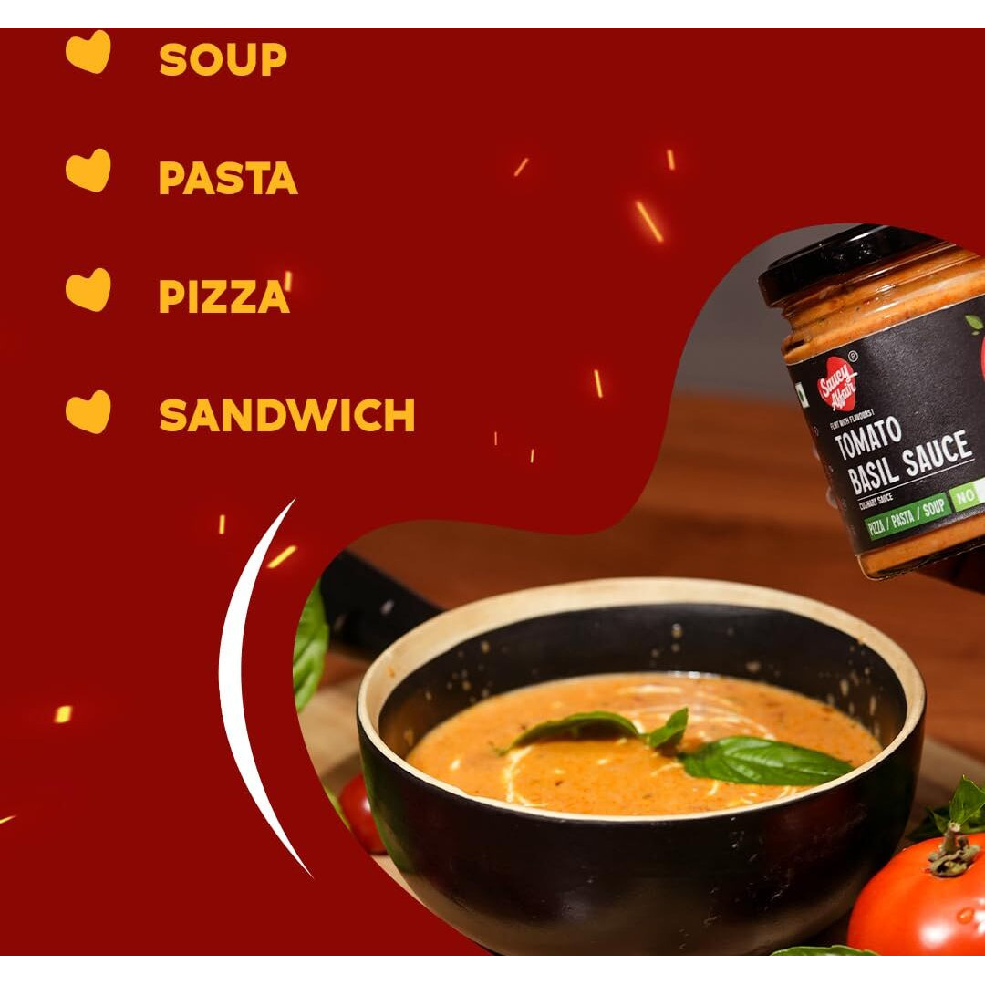 Saucy Affair NONG Cheesy Cheddar Sauce Ready to Eat White Sauce - 170g With Sweet Spicy & Tangy NONG Tomato Basil Sauce 170g Sauce Combo Tangy NONG Combo