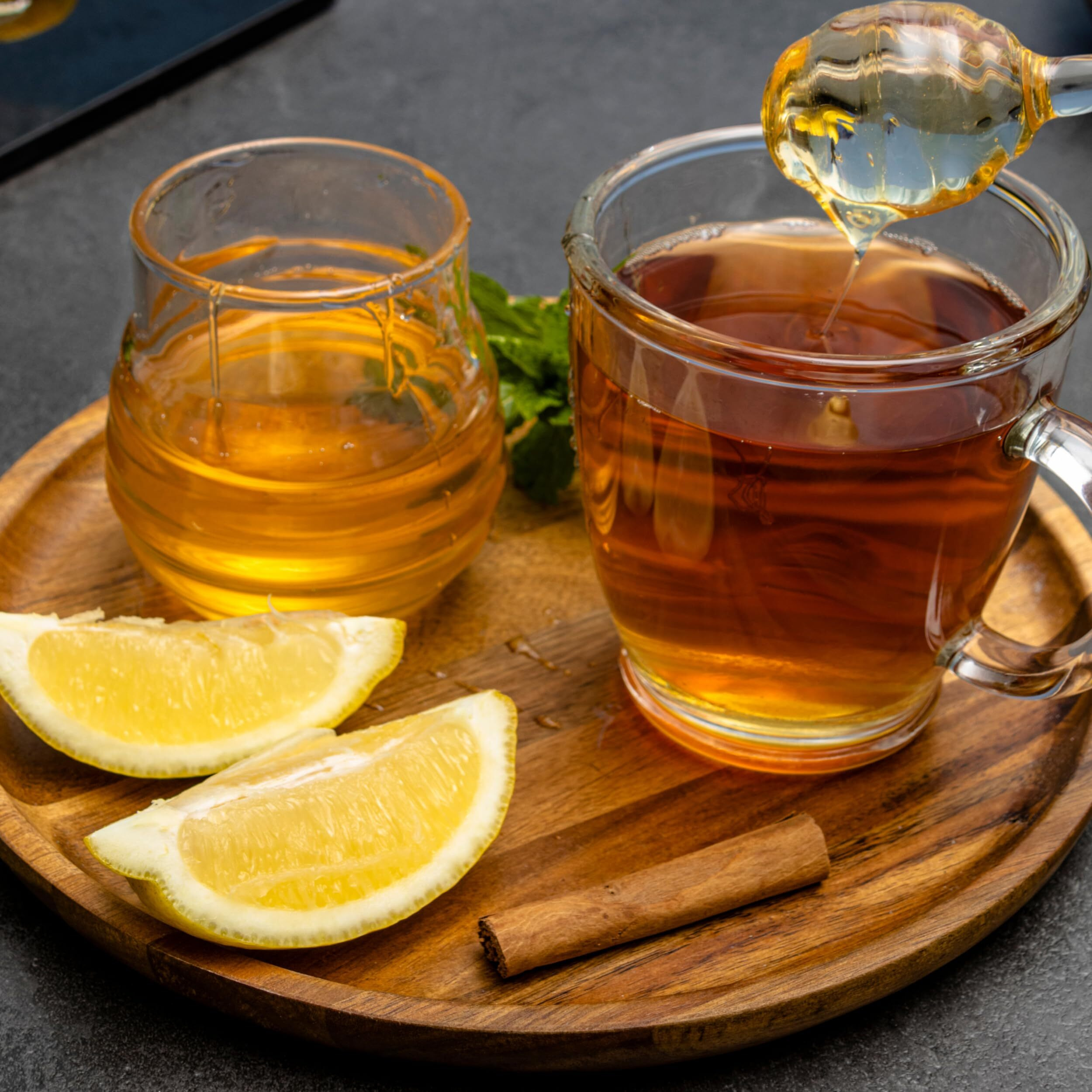 Zyanna Honey Lemon Green Tea - Premium Indian Loose Leaf Green Tea (3.53oz-100g-50 Cups) Green Tea with Honey Extract & Lemon Peels - 100% Natural, Refreshing