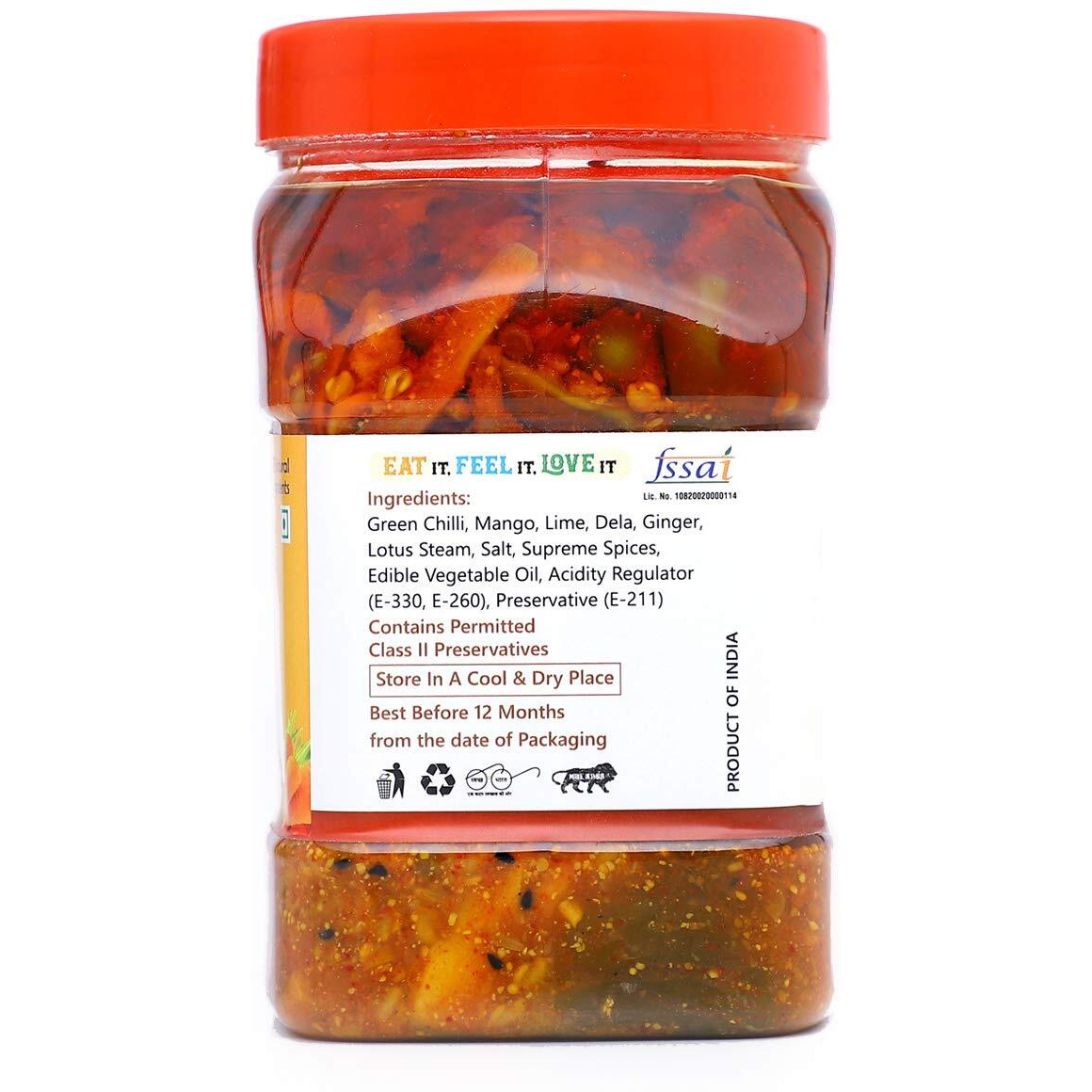 Natural Hub Marwadi Mix Pickle , Indian Vegetables , Har Flavor Ka Swaad (Supreme Mixed, 1 Kg with Good Packing)
