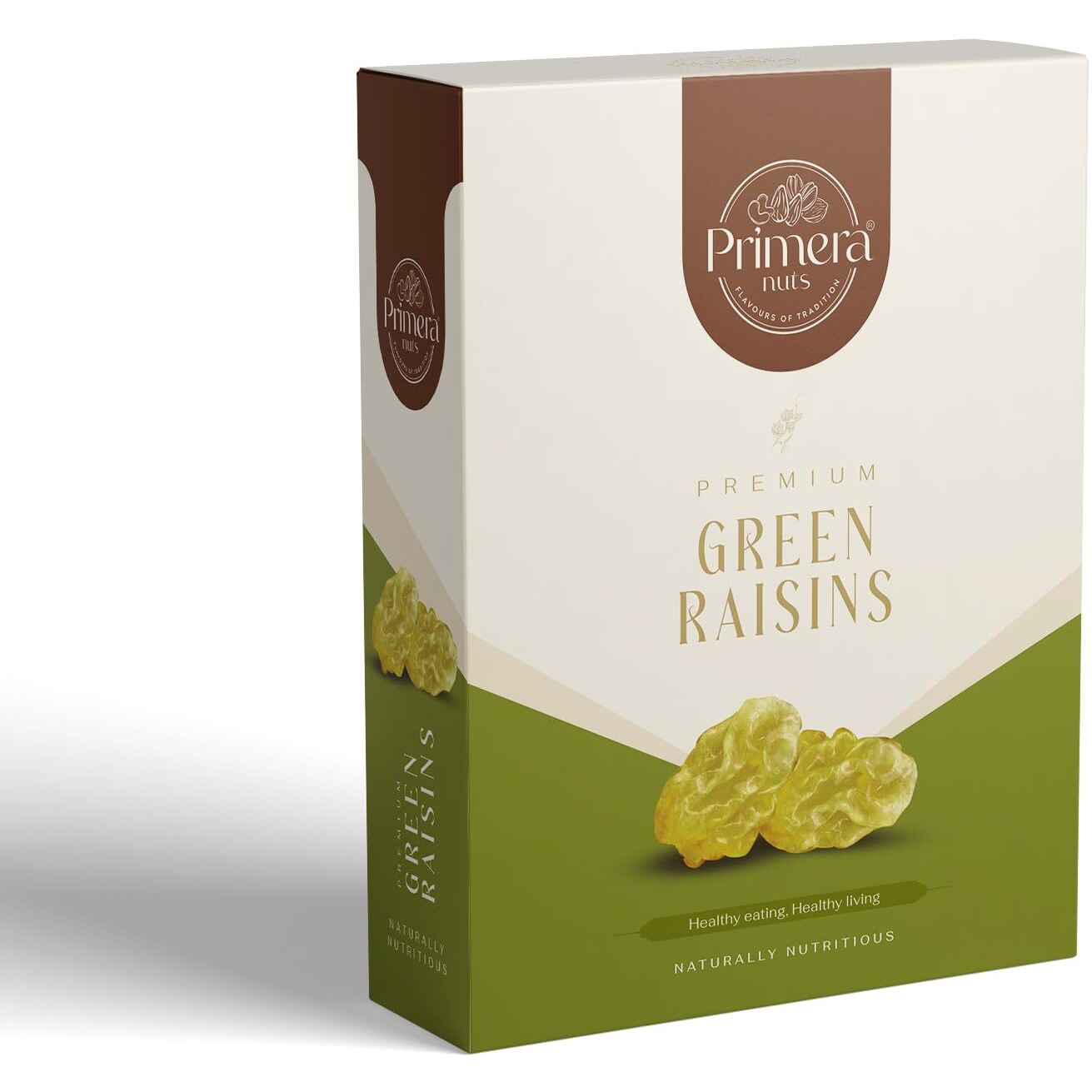 PRIMERA NUTS Premium Tasty Green Raisin 250 GM without seed | Naturally Nutritious Delicious Flavoured Raisins | Healthy Snack Dry Fruit (Seedless)
