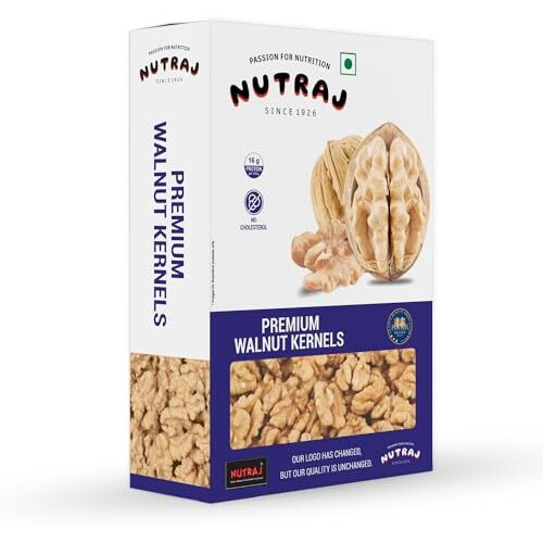 Nutraj Premium Walnut Kernels (Without Shell) 600g (3 x 200g) | Delicious & Crunchy Walnut Giri | High in anti-oxidants | Rich in Omega-3