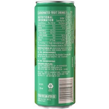 Absolut Cocktail Mixers, Lemon and Mint Flavour, Pack of 24, 24 x 250ml