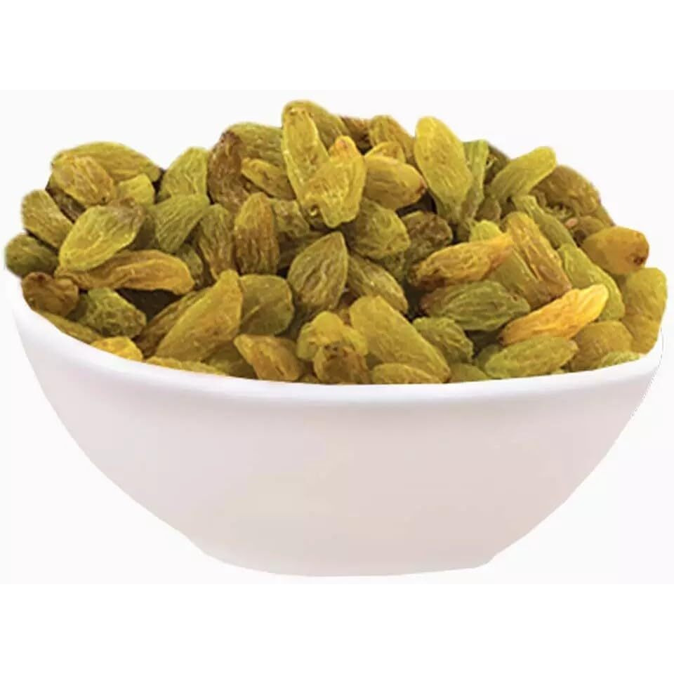 EXOTES Green Long Raisin/ Kishmish Pouch, 250g (Pack of 4)