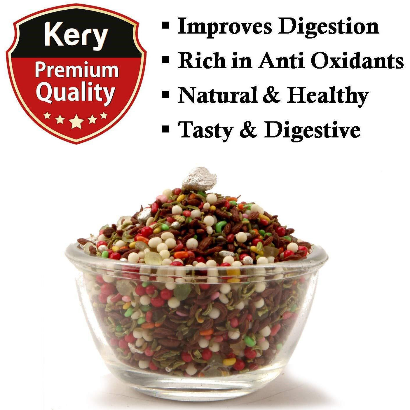 Kery Kashmiri Navratan Mix Mukhwas [Elaichi Mix Mouth Freshener] 3 Bottles, 420 Gram