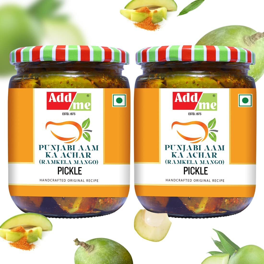 Add me Homemade Ramkela Mango Pickle 1kg Punjabi Pickle (500 gm + 500gm) North Indian aam ka achar Pickles