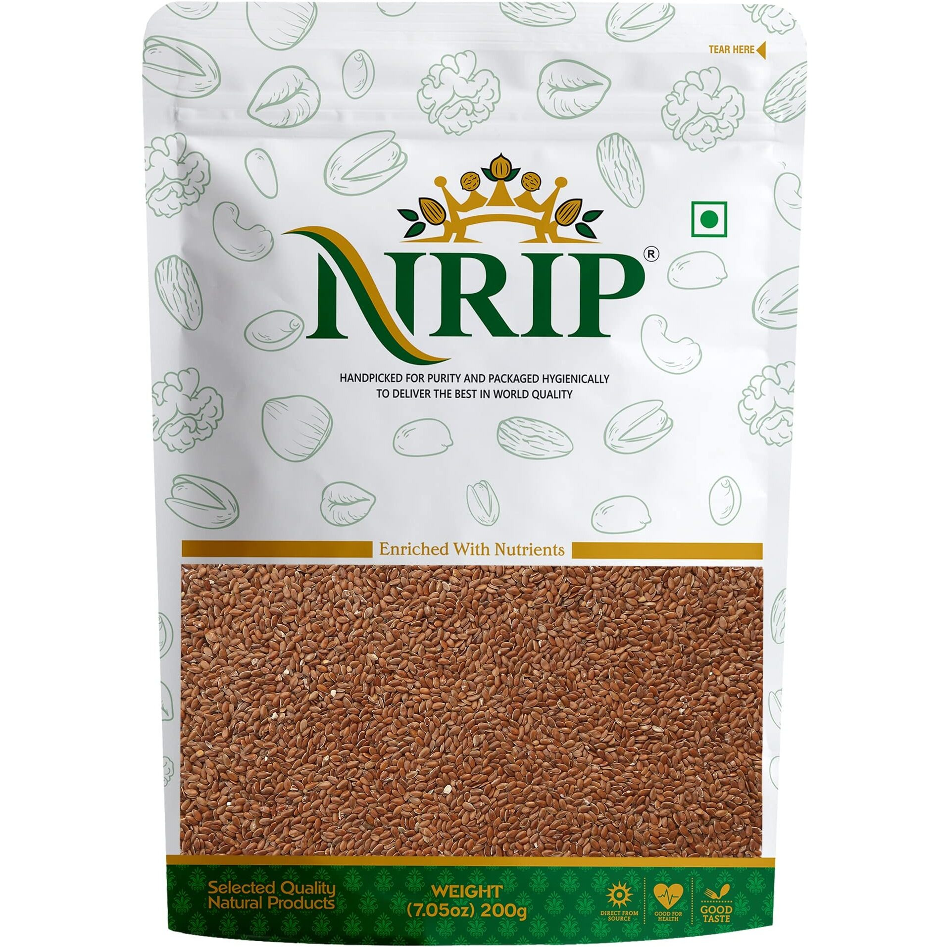 NRIP Alsi (Flax Seeds) Raw 200 Gm