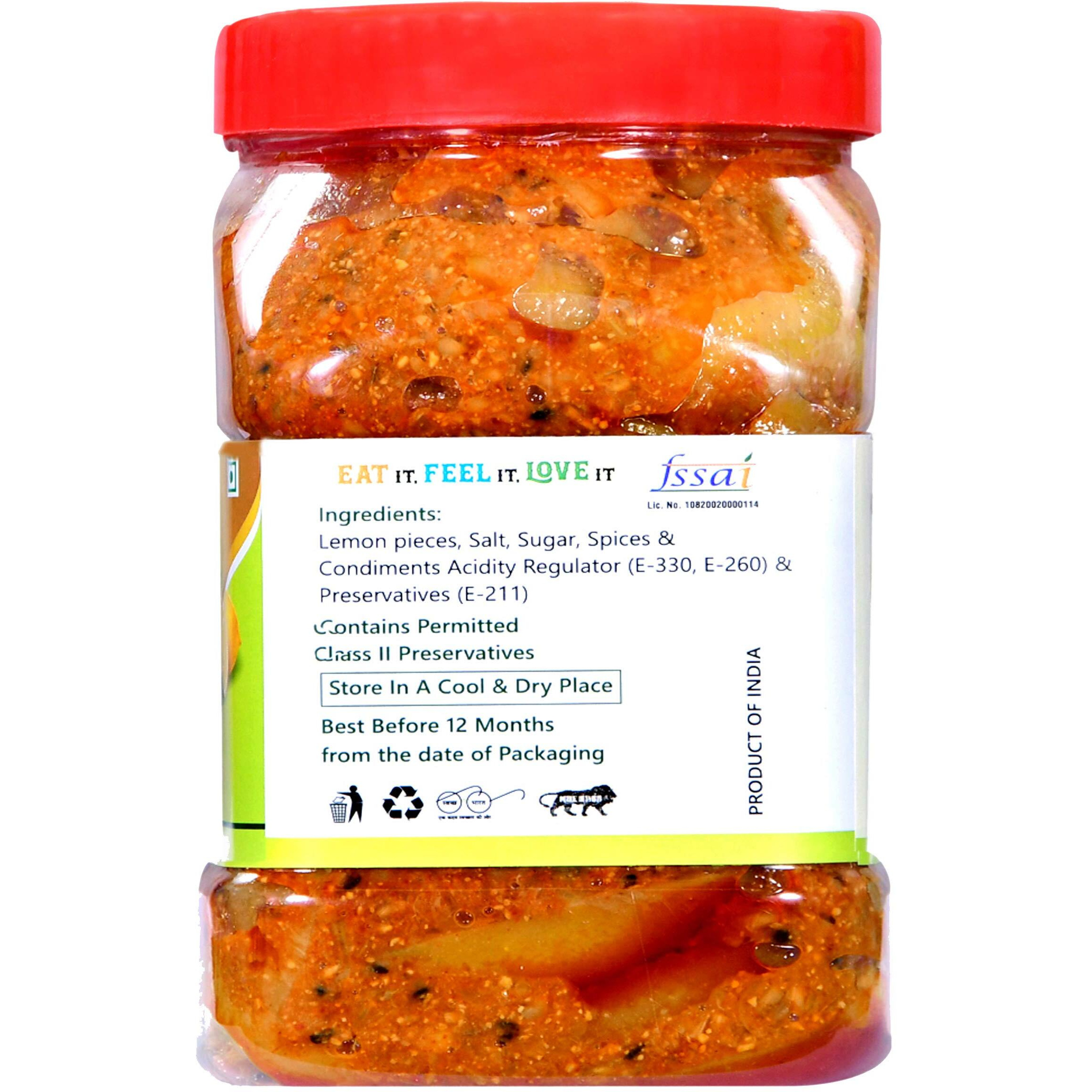 Natural Hub Mothermade Lemon Pickle, Khatta Nimbu Ka Achaar (Khatta Nimbu Ka Achaar) - 1 Count, Count